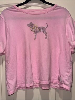 PINK X LoveShackFancy Cotton Baby Tee